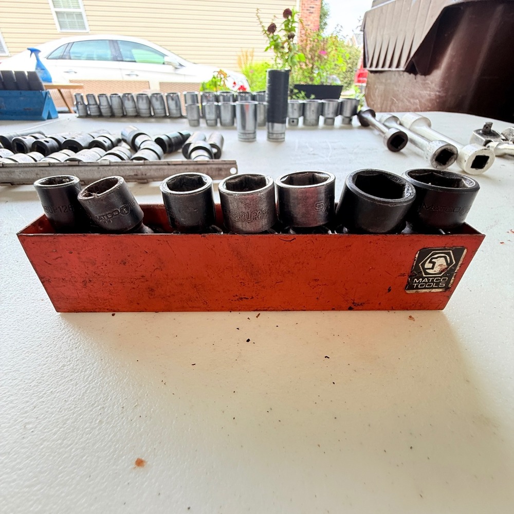Matco Tools 7pc 3/8 Drive SAE Impact Swivel Socket Set 6 Point BUP126-BUP246
